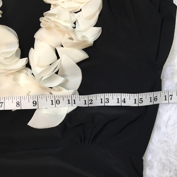 White House Black Market Ruffle Stretch Top - Picture 5 of 7
